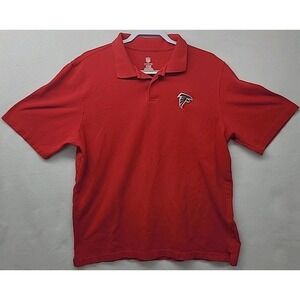 Official NFL Atlanta Falcons Polo Style Collared Mens Pullover‎ Shirt Size Large